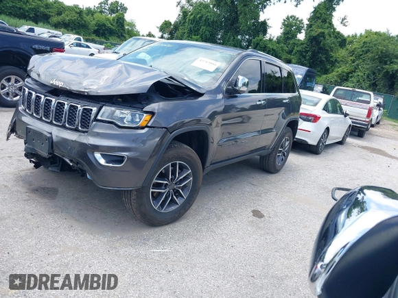 2019 Jeep Grand Cherokee Limited z VIN 1C4RJFBGXKC642891, wystawiony jako IAAI lot #42713804 z przebiegiem 53 910 mil mil oraz . Historia ofert i sprzedaży dostępna na DreamBid. Obrazek 2.
