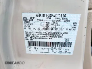 2008 Ford Escape XLT с VIN 1FMCU03118KA67434, выставлен на аукционе Copart как лот 58444095 с пробегом 61 803 миль миль и Списание • Salvage title. История ставок и продаж доступна на DreamBid. Изображение 13.