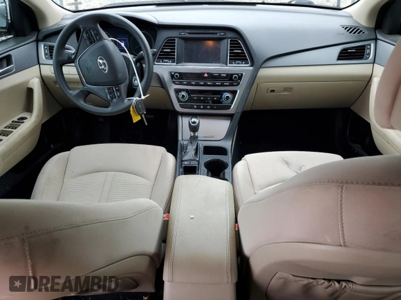 2017 Hyundai Sonata SE with VIN 5NPE24AF5HH478035, listed as a Copart auction lot 80434234 with 91,368 mi miles and Salvage Title. Bid and sale history available at carsss.com. Image 8.