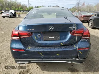 2022 Mercedes-Benz A 220 with VIN W1K3G4FBXNJ369674, listed as a Copart auction lot 51852775 with 22,451 mi miles and Salvage title. Bid and sale history available at DreamBid. Image 6.