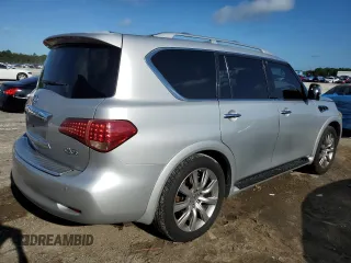 2012 Infiniti QX56 8-passenger with VIN JN8AZ2NC5C9317849, listed as a Copart auction lot 68599364 with 225,533 mi miles and Salvage Title. Bid and sale history available at carsss.com. Image 3.