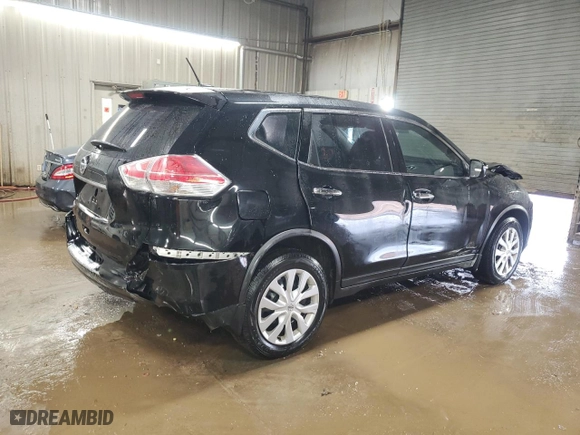 2015 Nissan Rogue S with VIN KNMAT2MT0FP542906, listed as a Copart auction lot 49078855 with 185,005 mi miles and Salvage Title. Bid and sale history available at carsss.com. Image 3.
