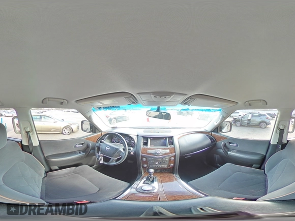2017 Nissan Armada SV with VIN JN8AY2NC7H9507419, listed as a Copart auction lot 49708345 with 136,296 mi miles and Salvage Title. Bid and sale history available at DreamBid. Image 13.