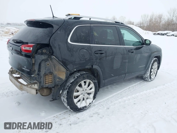 2017 Jeep Cherokee Limited with VIN 1C4PJMDB7HW520199, listed as a IAAI auction lot 41467474 with 137,561 mi miles and . Bid and sale history available at DreamBid. Image 4.