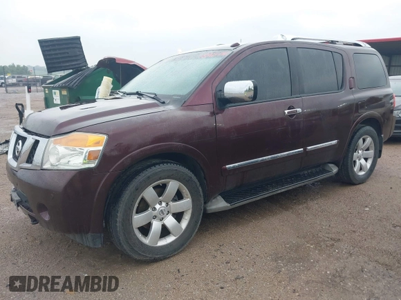 2014 Nissan Armada SL z VIN 5N1BA0NC8EN601509, wystawiony jako IAAI lot #42420782 z przebiegiem 131 717 mil mil oraz . Historia ofert i sprzedaży dostępna na DreamBid. Obrazek 2.