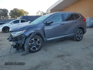 2017 Honda CR-V Touring with VIN 2HKRW1H98HH505555, listed as a Copart auction lot 42768045 with 107,723 mi miles and Salvage Title. Bid and sale history available at carsss.com. Image 1.