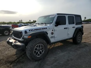 2024 Jeep Wrangler Rubicon z VIN 1C4PJXFG9RW280570, wystawiony jako Copart lot #54519055 z przebiegiem 10 638 mil mil oraz Szkoda całkowita • Salvage title. Historia ofert i sprzedaży dostępna na DreamBid. Obrazek 1.