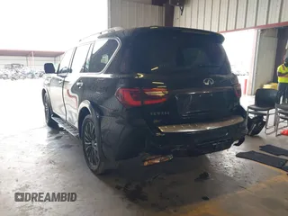 2020 Infiniti QX80 LUXE with VIN JN8AZ2NF3L9700036, listed as a IAAI auction lot 41704457 with 65,848 mi miles. Bid and sale history available at carsss.com. Image 3.