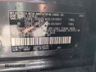 2022 Toyota RAV4 XLE with VIN 2T3P1RFV6NC280031, listed as a Copart auction lot 61268205 with 8,348 mi miles and Salvage title. Bid and sale history available at DreamBid. Image 14.