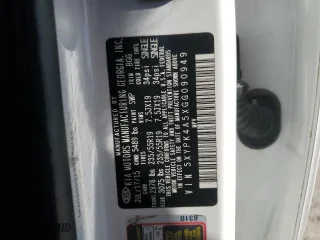 2016 Kia Sorento SX with VIN 5XYPK4A5XGG090949, listed as a Copart auction lot 47029615 with 0 mi miles and Salvage Title. Bid and sale history available at carsss.com. Image 15.