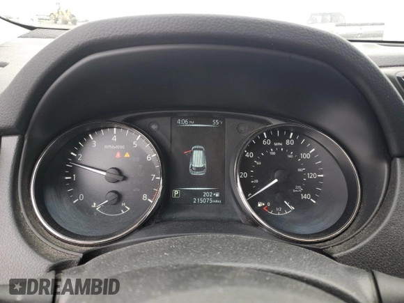 2017 Nissan Rogue SL with VIN JN8AT2MV5HW015426, listed as a Copart auction lot 57619945 with 215,075 mi miles and Salvage title. Bid and sale history available at DreamBid. Image 9.