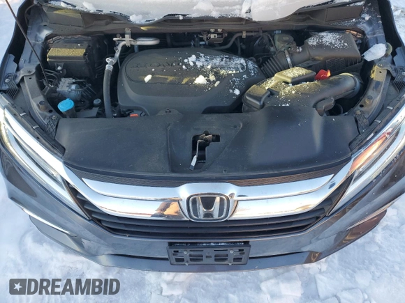 2019 Honda Odyssey Elite with VIN 5FNRL6H93KB114051, listed as a Copart auction lot 41636175 with 86,853 mi miles and Salvage Title. Bid and sale history available at DreamBid. Image 12.