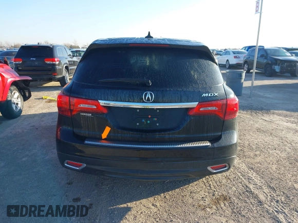 2014 Acura MDX with VIN 5FRYD3H24EB008446, listed as a IAAI auction lot 41214535 with 99,367 mi miles. Bid and sale history available at carsss.com. Image 16.