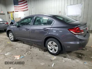 2015 Honda Civic LX with VIN 19XFB2F50FE026925, listed as a Copart auction lot 55179905 with 181,255 mi miles and Non Repairable. Bid and sale history available at DreamBid. Image 2.