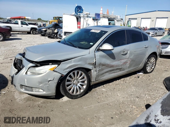2011 Buick Regal CXL Turbo TO2 with VIN W04GW5EV8B1074336, listed as a Copart auction lot 67150364 with Not provided miles and Salvage title. Bid and sale history available at DreamBid. Image 1.