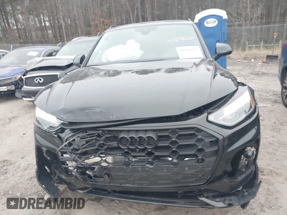 2025 Audi Q5 S line Premium Plus with VIN WA1EAAFY7S2024867, listed as a IAAI auction lot 41298225 with 316 mi miles and . Bid and sale history available at DreamBid. Image 13.