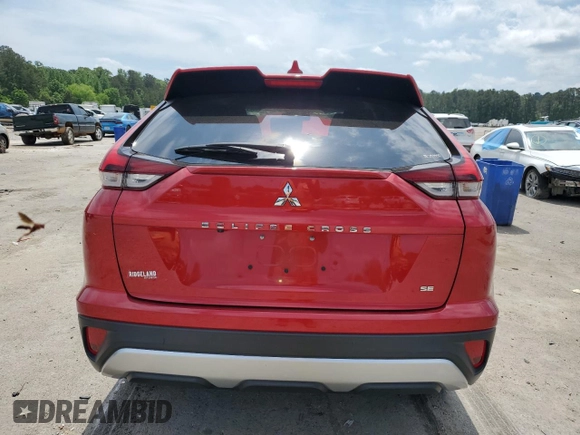 2022 Mitsubishi Eclipse Cross SE with VIN JA4ATWAA3NZ047686, listed as a Copart auction lot 54837755 with 32,922 mi miles and Salvage title. Bid and sale history available at DreamBid. Image 6.
