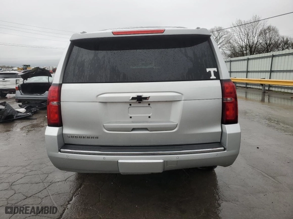 2015 Chevrolet Suburban LTZ with VIN 1GNSCKKCXFR587516, listed as a Copart auction lot 50877665 with 193,618 mi miles and Salvage Title. Bid and sale history available at carsss.com. Image 6.