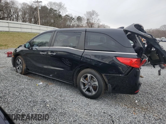 2019 Honda Odyssey Touring with VIN 5FNRL6H8XKB019879, listed as a Copart auction lot 48260545 with 164,233 mi miles and Salvage Title. Bid and sale history available at carsss.com. Image 2.