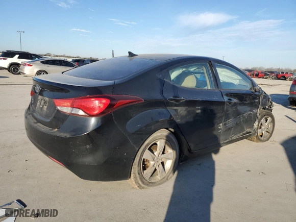 2011 Hyundai Elantra Ltd with VIN KMHDH4AE8BU170626, listed as a Copart auction lot 45958765 with 173,423 mi miles and Salvage Title. Bid and sale history available at carsss.com. Image 3.