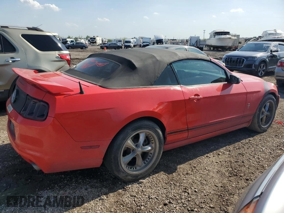 2014 Ford Mustang V6 with VIN 1ZVBP8EMXE5215679, listed as a Copart auction lot 47837345 with 137,881 mi miles and Salvage Title. Bid and sale history available at carsss.com. Image 3.