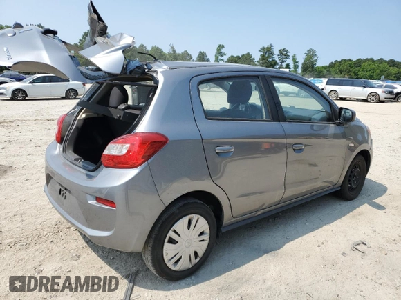 2019 Mitsubishi Mirage ES z VIN ML32A3HJ3KH005396, wystawiony jako Copart lot #59744395 z przebiegiem 88 848 mil mil oraz Szkoda całkowita • Salvage title. Historia ofert i sprzedaży dostępna na DreamBid. Obrazek 3.