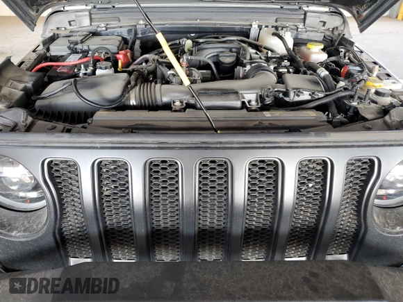 2022 Jeep Wrangler Unlimited High Tide with VIN 1C4HJXDG2NW221829, listed as a Copart auction lot 64836074 with 3,394 mi miles and Salvage Title. Bid and sale history available at DreamBid. Image 11.