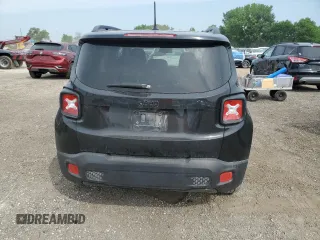 2017 Jeep Renegade Latitude with VIN ZACCJABBXHPF27614, listed as a Copart auction lot 59770505 with 95,981 mi miles and Salvage title. Bid and sale history available at DreamBid. Image 6.