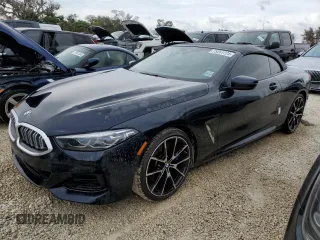 2024 BMW 8 Series 840i with VIN WBADZ2C01RCP02318, listed as a Copart auction lot 75261724 with 4,357 mi miles and Salvage Title. Bid and sale history available at carsss.com. Image 1.