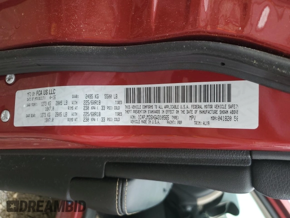 2016 Jeep Cherokee Limited с VIN 1C4PJMDSXGW310565, выставлен на аукционе Copart как лот 60638365 с пробегом 89 787 миль миль и Списание • Salvage title. История ставок и продаж доступна на DreamBid. Изображение 14.