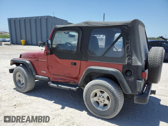 1998 Jeep Wrangler SE with VIN 1J4FY29P8WP805107, listed as a Copart auction lot 53324475 with 156,831 mi miles and Salvage Title. Bid and sale history available at carsss.com. Image 2.