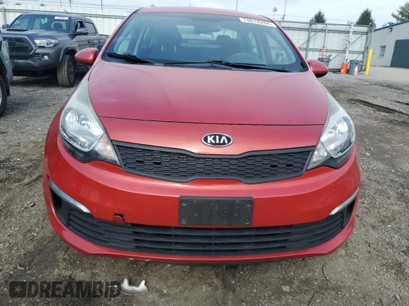 2017 Kia Rio LX with VIN KNADM4A31H6120515, listed as a Copart auction lot 74614204 with 83,204 mi miles and Salvage Title. Bid and sale history available at carsss.com. Image 5.
