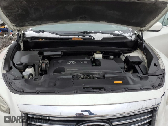 2013 Infiniti JX35 with VIN 5N1AL0MM5DC317507, listed as a Copart auction lot 45091675 with 116,861 mi miles and Salvage Title. Bid and sale history available at DreamBid. Image 12.
