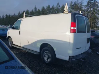 2018 Chevrolet Express Cargo Van with VIN 1GCWGAFG4J1904400, listed as a IAAI auction lot 41754700 with 119,196 mi miles. Bid and sale history available at carsss.com. Image 3.