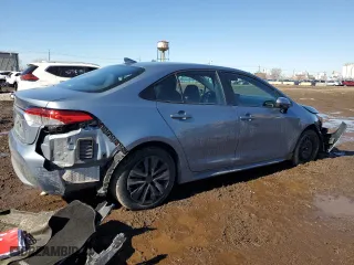 2022 Toyota Corolla LE with VIN 5YFEPMAE1NP317723, listed as a Copart auction lot 46963075 with 41,752 mi miles and Salvage Title. Bid and sale history available at carsss.com. Image 3.