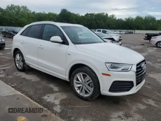2018 Audi Q3 Premium with VIN WA1BCCFSXJR019611, listed as a Copart auction lot 55286305 with 108,898 mi miles and Salvage title. Bid and sale history available at DreamBid. Image 4.