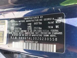 2018 Kia Optima LX with VIN 5XXGT4L30JG230558, listed as a IAAI auction lot 42542472 with 245,067 mi miles and . Bid and sale history available at DreamBid. Image 9.