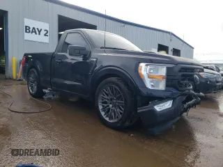 2022 Ford F-150 XL with VIN 1FTMF1E58NKE24645, listed as a Copart auction lot 42051515 with 43,429 mi miles and Salvage Title. Bid and sale history available at DreamBid. Image 4.