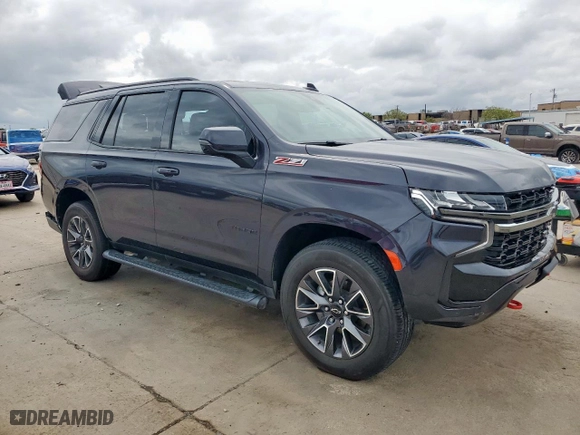 2022 Chevrolet Tahoe Z71 with VIN 1GNSKPKD8NR214482, listed as a Copart auction lot 49716155 with 52,681 mi miles and Salvage Title. Bid and sale history available at carsss.com. Image 4.