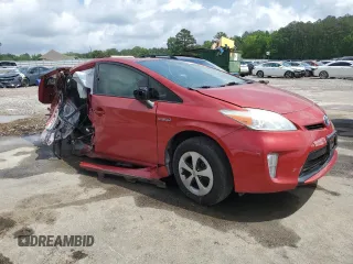 2013 Toyota Prius One with VIN JTDKN3DUXD1640001, listed as a Copart auction lot 53190825 with 0 mi miles and Clean Title. Bid and sale history available at carsss.com. Image 4.