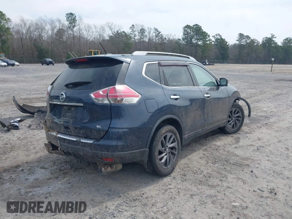 2016 Nissan Rogue SL with VIN 5N1AT2MT5GC835219, listed as a IAAI auction lot 41791029 with 148,102 mi miles. Bid and sale history available at carsss.com. Image 4.