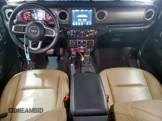 2018 Jeep Wrangler Unlimited Rubicon z VIN 1C4HJXFG5JW111896, wystawiony jako Copart lot #65800475 z przebiegiem Nie podano mil oraz Szkoda całkowita • Salvage title. Historia ofert i sprzedaży dostępna na DreamBid. Obrazek 8.