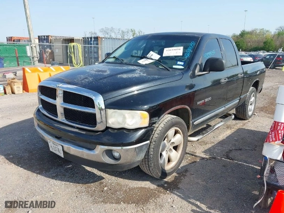 2005 Dodge Ram 1500 SLT with VIN 1D7HA18D45S281797, listed as a IAAI auction lot 42039050 with 208,245 mi miles. Bid and sale history available at carsss.com. Image 2.