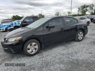 2015 Honda Civic Sedan LX with VIN 19XFB2F5XFE027337, listed as a Copart auction lot 52248465 with 89,604 mi miles and Salvage Title. Bid and sale history available at carsss.com. Image 1.