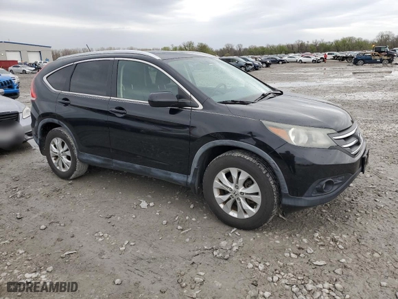 2013 Honda CR-V EX-L with VIN 2HKRM4H74DH626387, listed as a Copart auction lot 51237335 with 102,818 mi miles and Salvage Title. Bid and sale history available at carsss.com. Image 4.