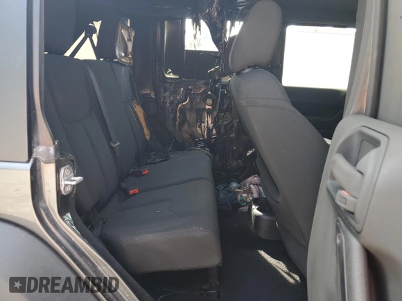 2018 Jeep Wrangler JK Unlimited Sport S with VIN 1C4BJWDG8JL844366, listed as a Copart auction lot 70589544 with 31,350 mi miles and Salvage Title. Bid and sale history available at carsss.com. Image 11.