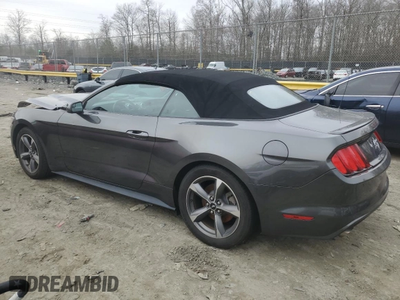 2017 Ford Mustang V6 with VIN 1FATP8EM5H5305551, listed as a Copart auction lot 43912635 with 62,271 mi miles and Salvage Title. Bid and sale history available at carsss.com. Image 2.