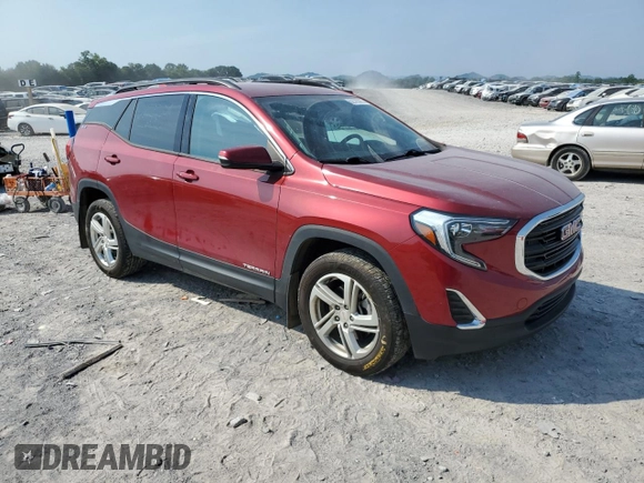 2019 GMC Terrain SLE with VIN 3GKALTEX9KL235624, listed as a Copart auction lot 62329065 with 29,993 mi miles and Salvage title. Bid and sale history available at DreamBid. Image 4.