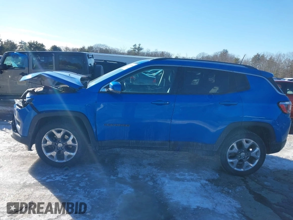 2020 Jeep Compass Limited with VIN 3C4NJDCB1LT147961, listed as a IAAI auction lot 41508964 with 74,613 mi miles. Bid and sale history available at carsss.com. Image 14.