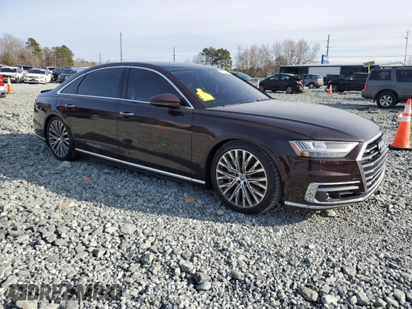 2019 Audi A8 L with VIN WAU8DAF83KN014441, listed as a Copart auction lot 45976415 with 78,749 mi miles and Salvage Title. Bid and sale history available at carsss.com. Image 4.